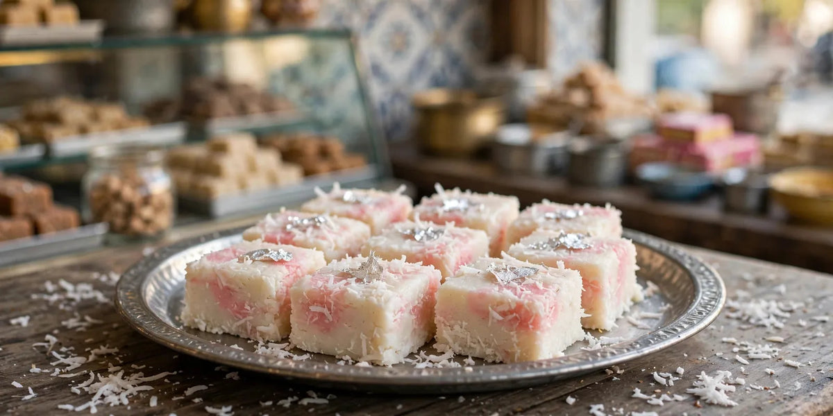 Coconut Barfi by Mahmood Sweets, Karachi
