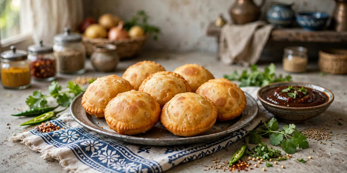 Vegetable Kachori (Sada Kachori) Recipe